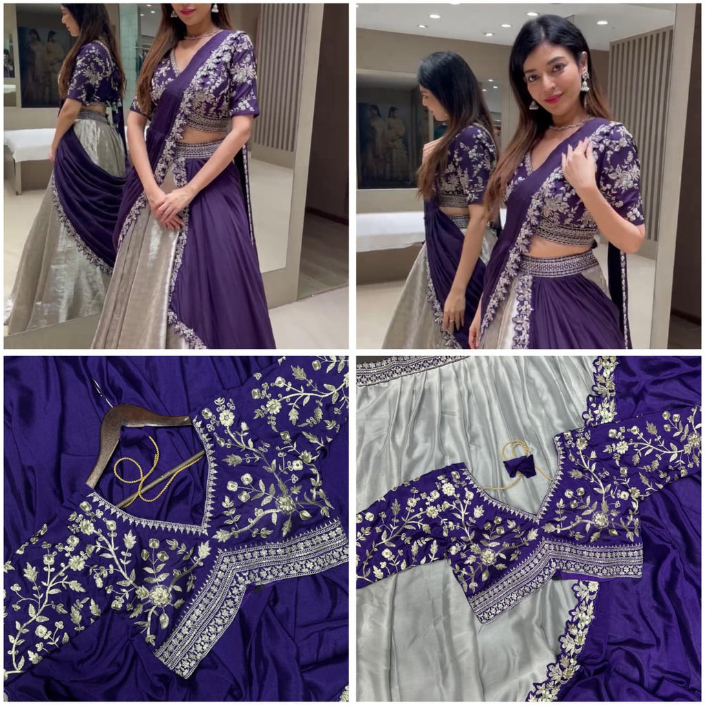New Super Trending For Bestie Party Lehenga Choli And Reday Made Blouse