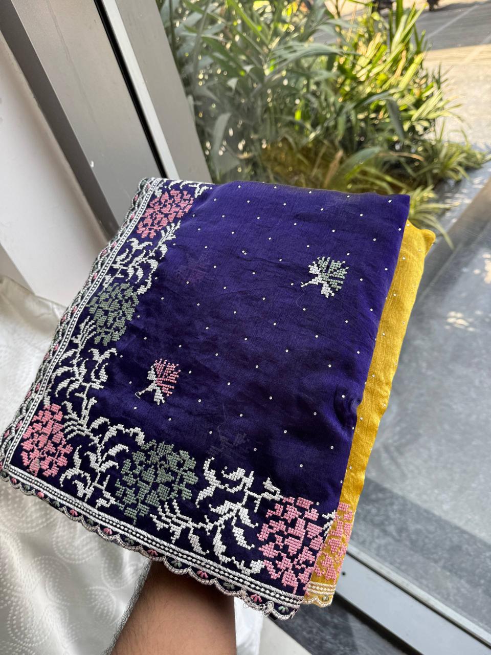 Party Wear Soft Fendy Chiffon Silk Saree
