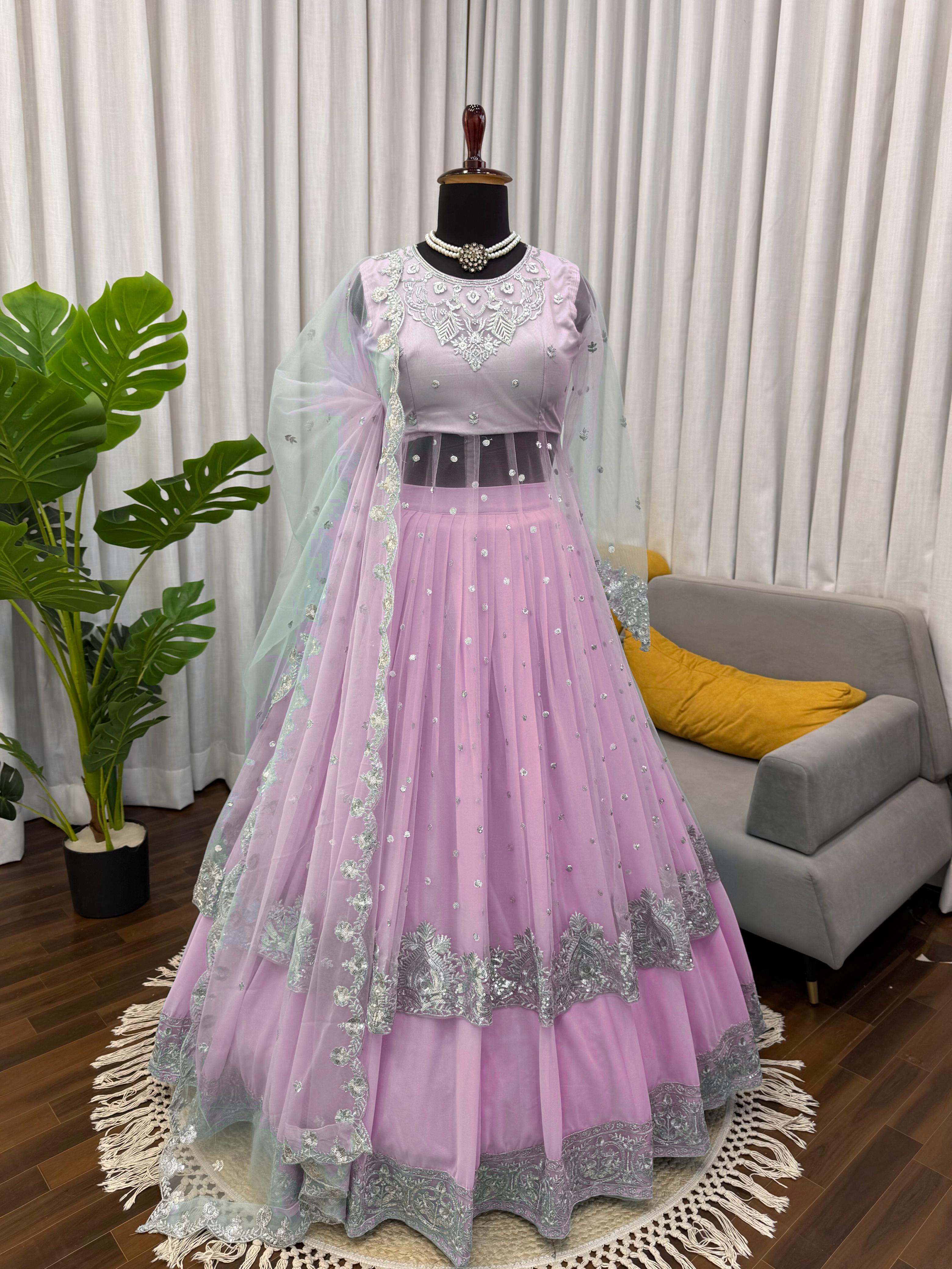 Try This "Gown-Lehenga" Effortless Charm With Our Exclusive 3-Piece Set – Crafted For Comfort, Stitched With Grace