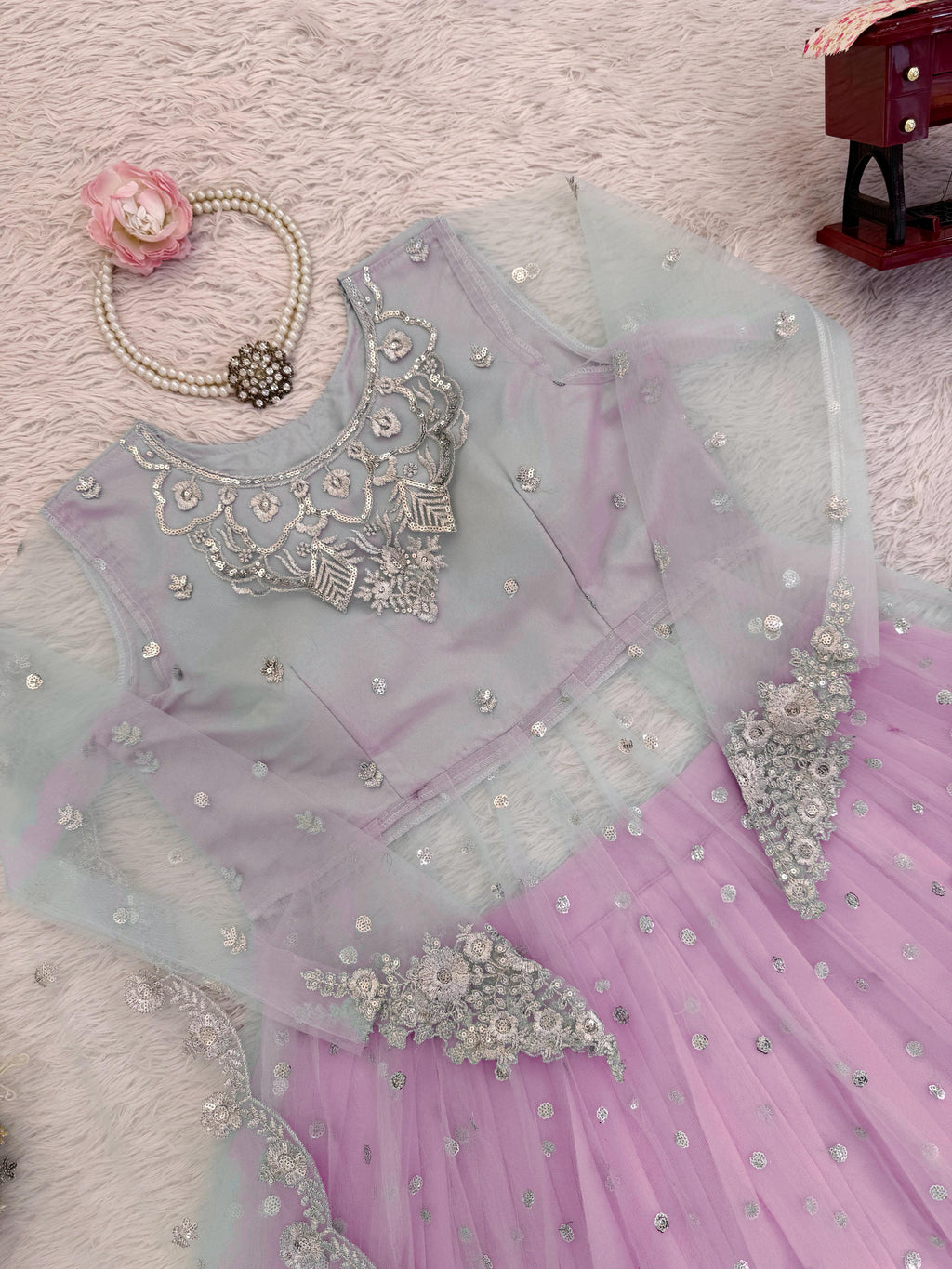 Try This "Gown-Lehenga" Effortless Charm With Our Exclusive 3-Piece Set – Crafted For Comfort, Stitched With Grace