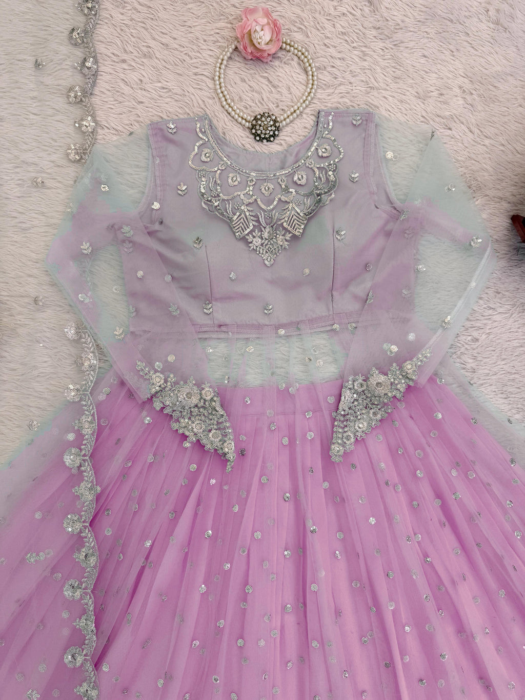 Try This "Gown-Lehenga" Effortless Charm With Our Exclusive 3-Piece Set – Crafted For Comfort, Stitched With Grace