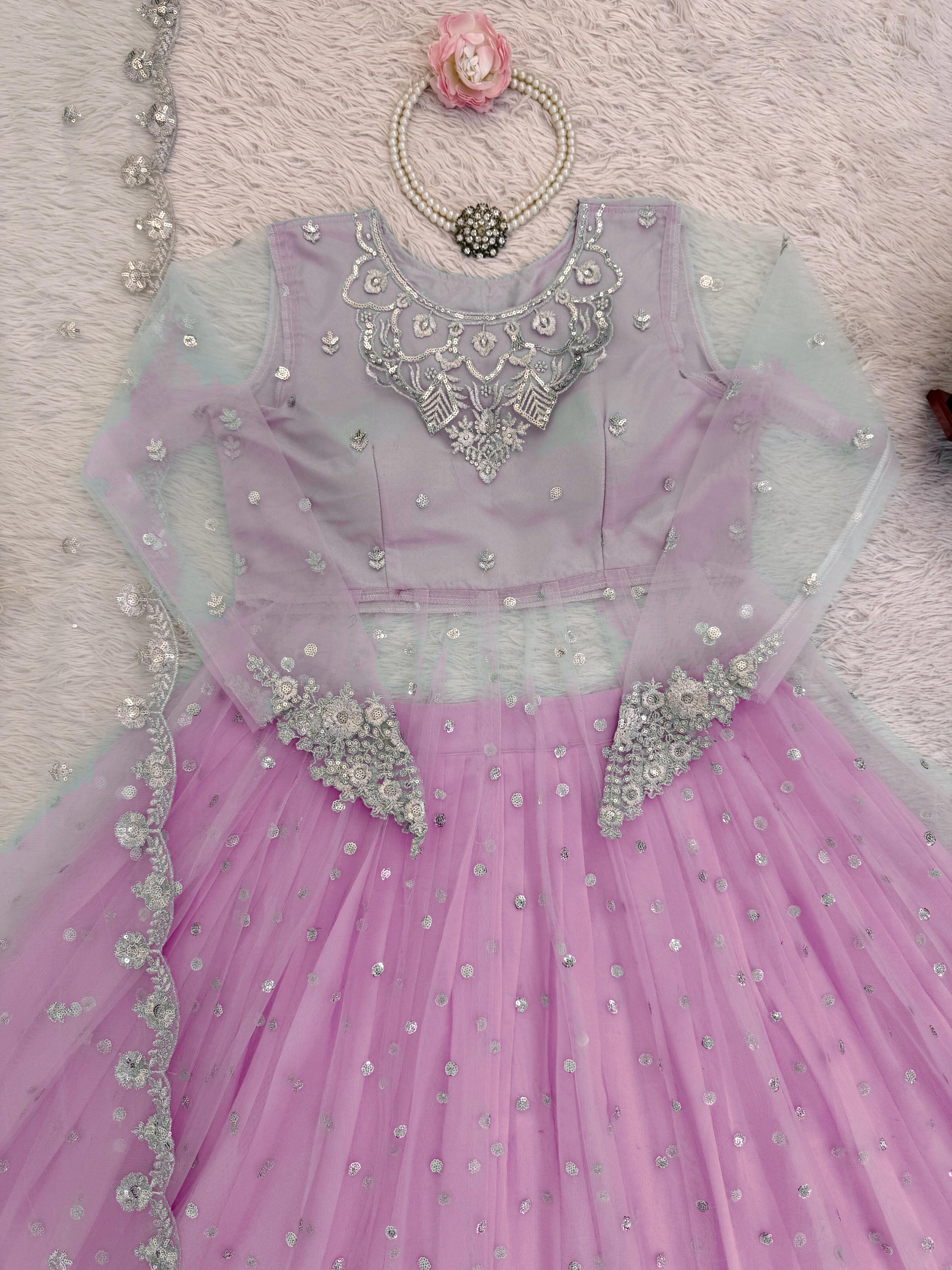 Try This "Gown-Lehenga" Effortless Charm With Our Exclusive 3-Piece Set – Crafted For Comfort, Stitched With Grace