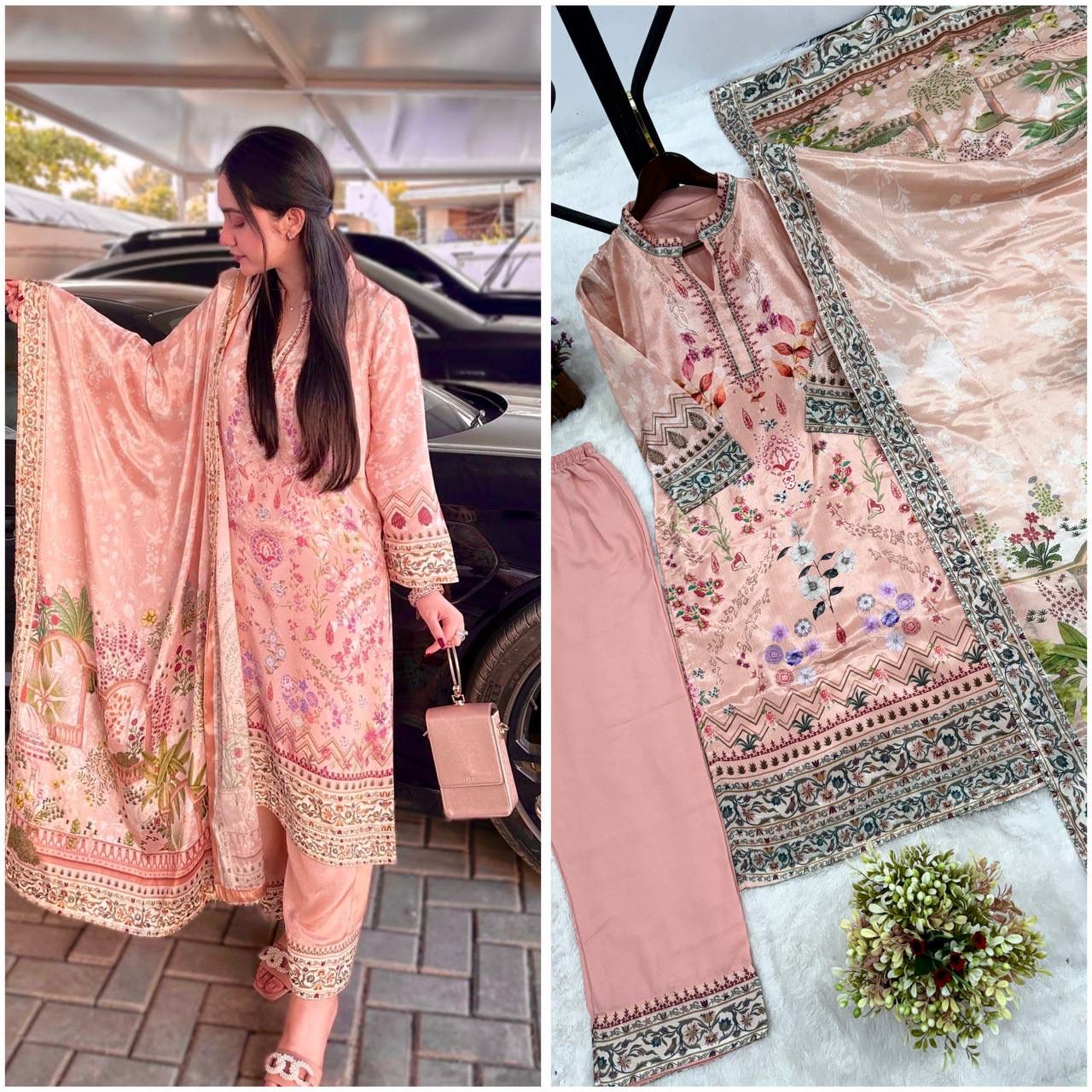 NEW READY TO WEAR COLLECTION FANCY PRINTED KURTI WITH BEAUTIFUL BOTTOM AND ATTRACTIVE DUPATTA 👗