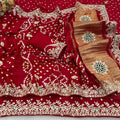 Gaji Silk Original Bandhani With Gota Pati  Work Saree