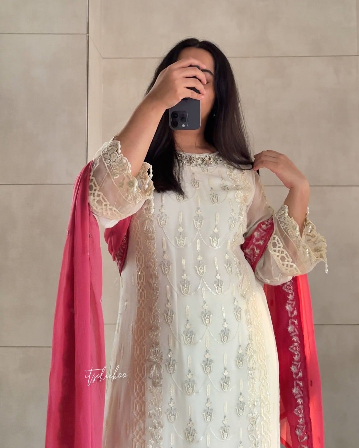 Đěsigner Party Wear Look Pur Heavy Faux Georgette Top Plazzo & Dupatta Set