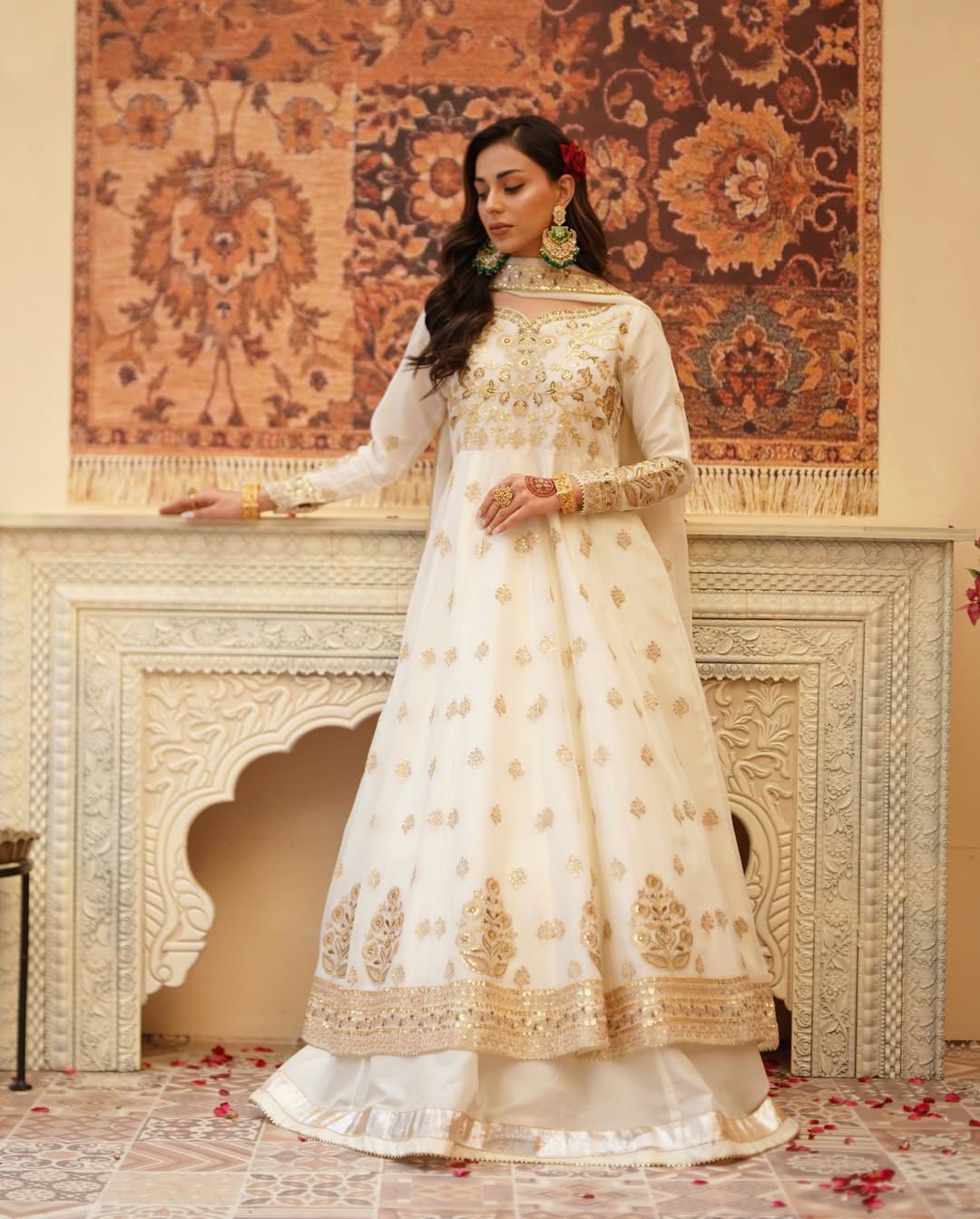 ✨ Designer Gown with Lehngha Set - 🎀 Crafted in Classy Tones with Premium Fabric & Detailing ✨