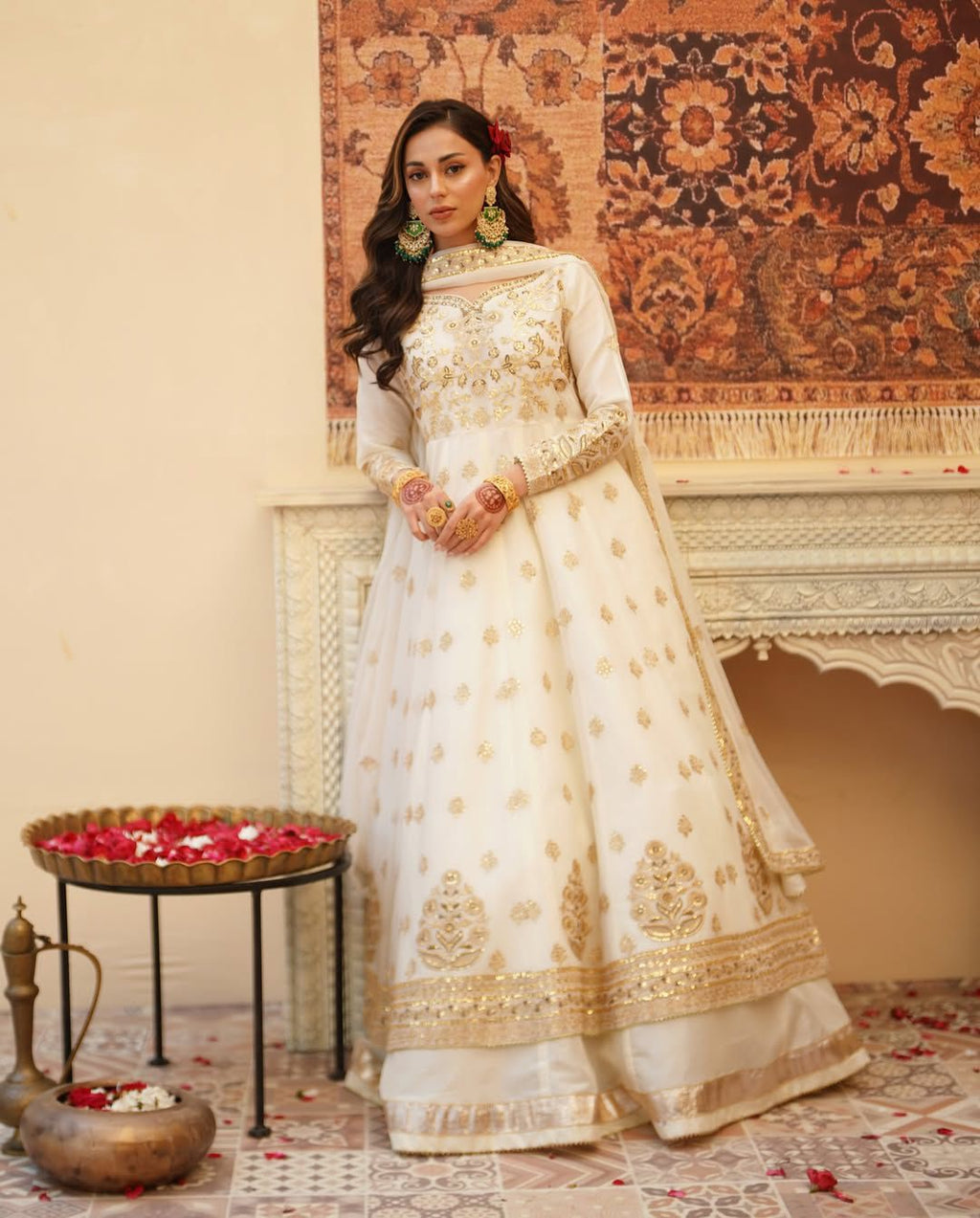 ✨ Designer Gown with Lehngha Set - 🎀 Crafted in Classy Tones with Premium Fabric & Detailing ✨