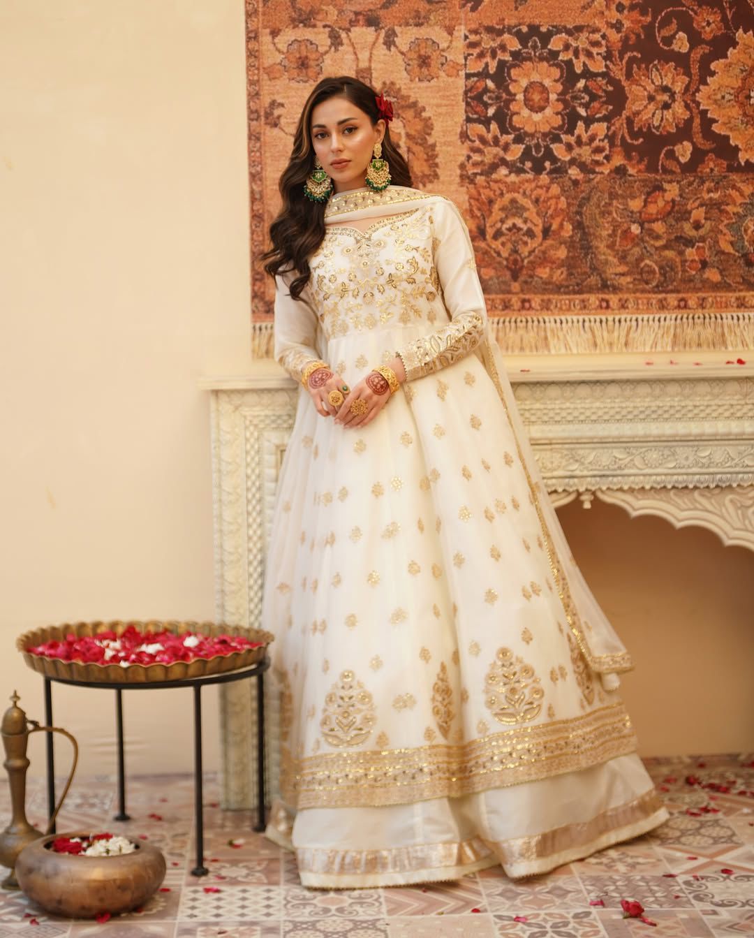 ✨ Designer Gown with Lehngha Set - 🎀 Crafted in Classy Tones with Premium Fabric & Detailing ✨