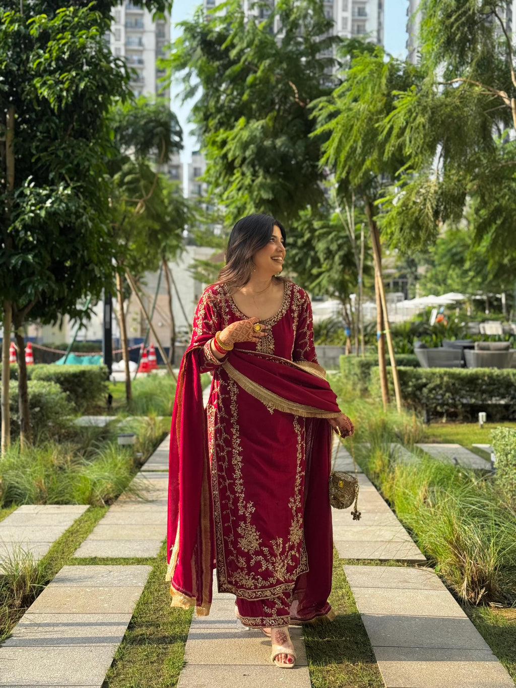 ✨ Designer Palzoo Set - 🎀 Crafted in Classy Tones with Premium Fabric & Detailing