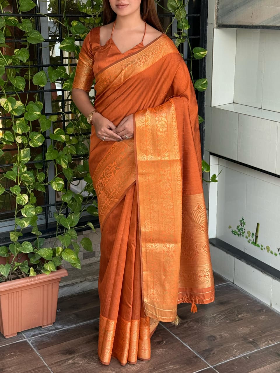 Assam silk Sari