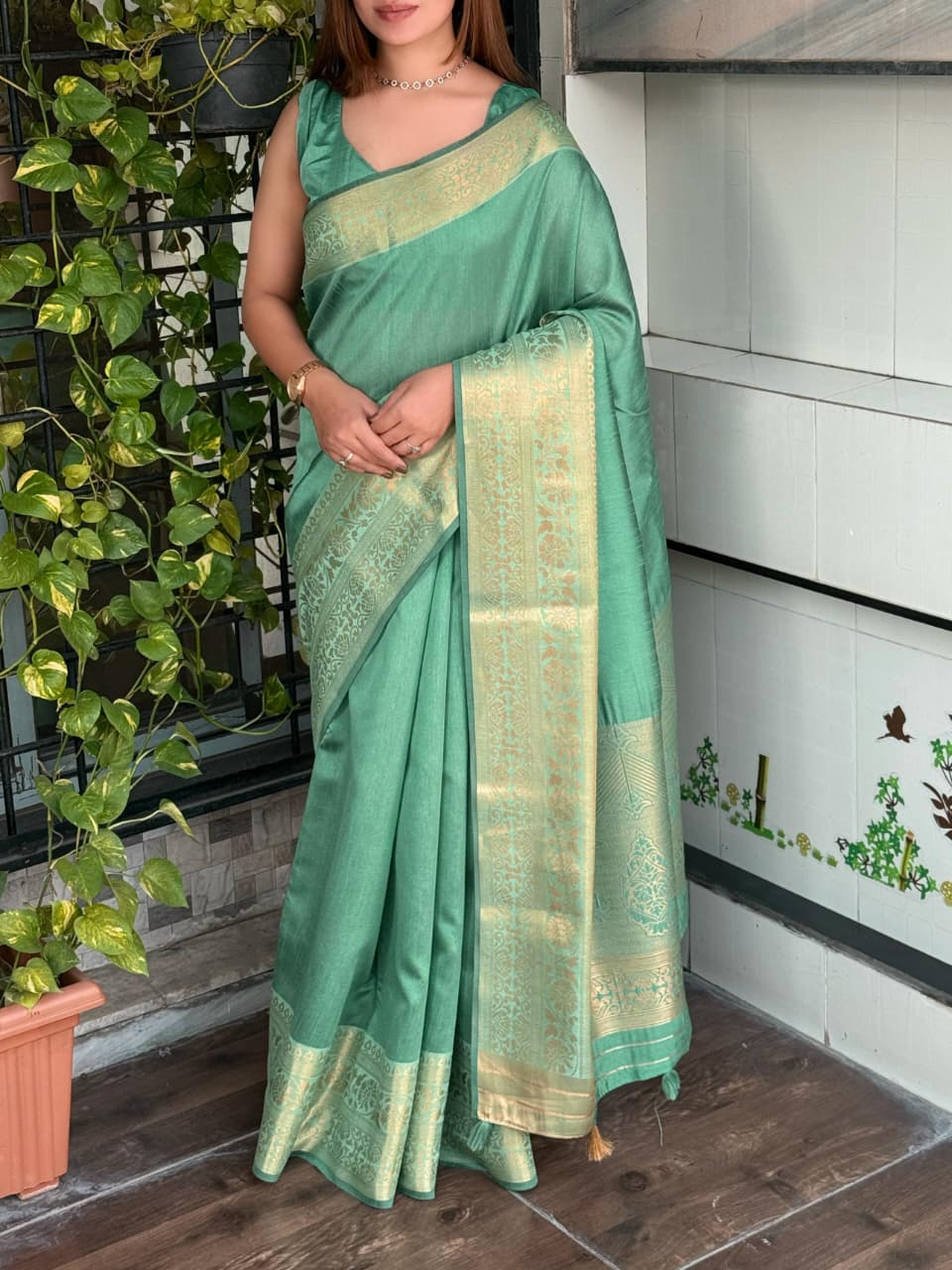 Assam silk Sari