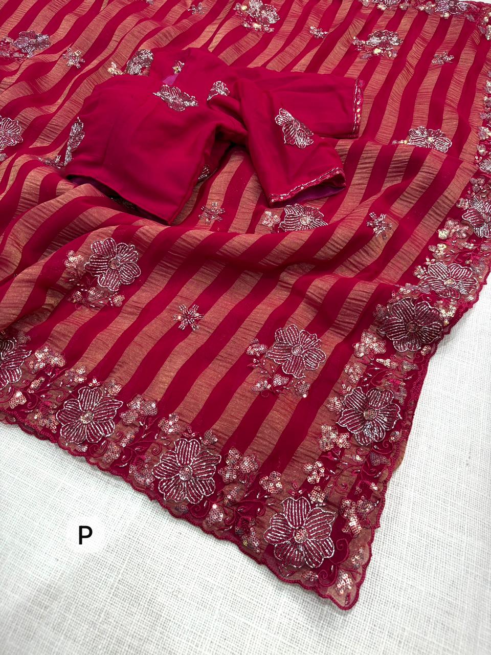 ethereal vibrant color's sarees,