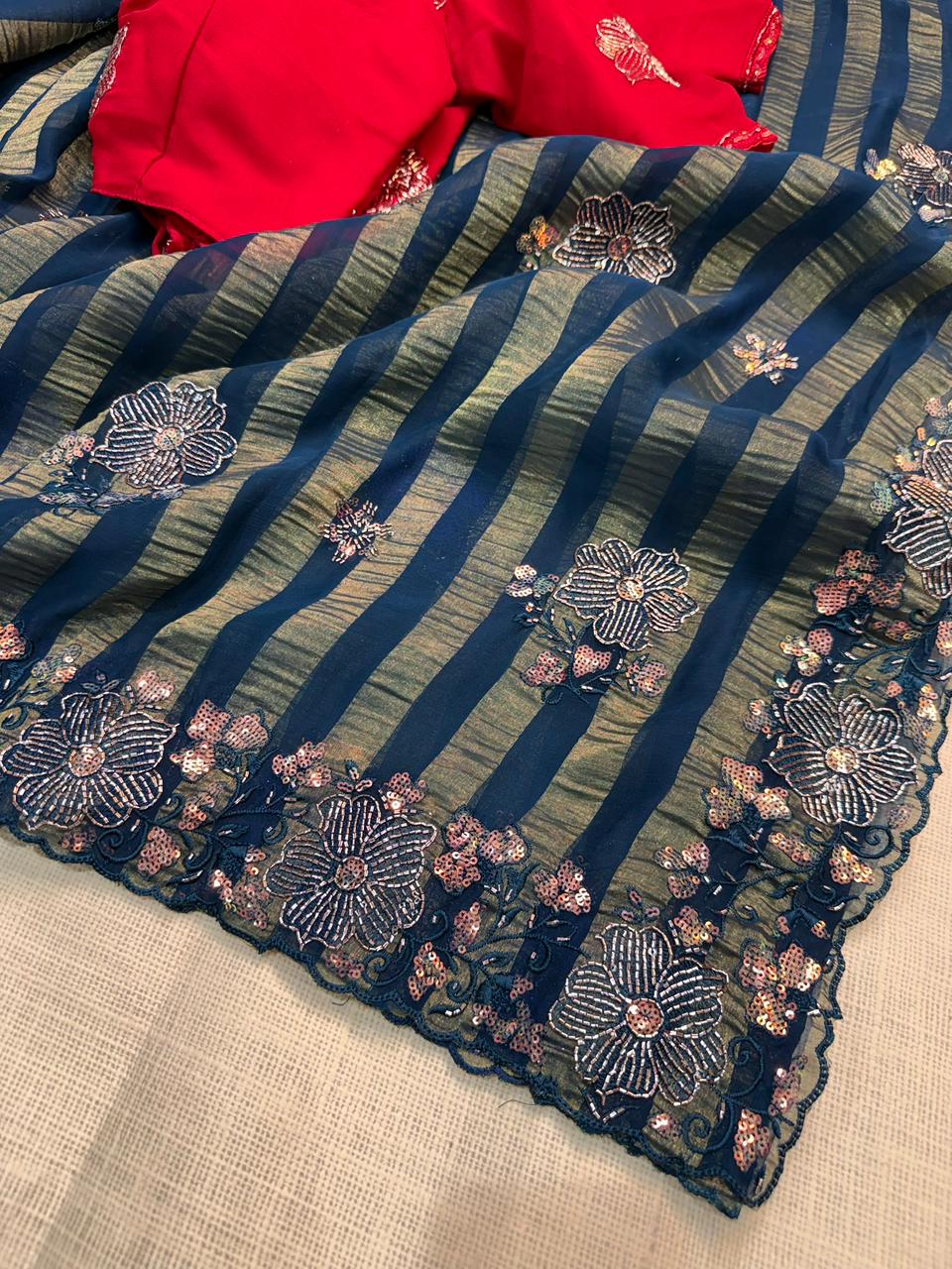 ethereal vibrant color's sarees,