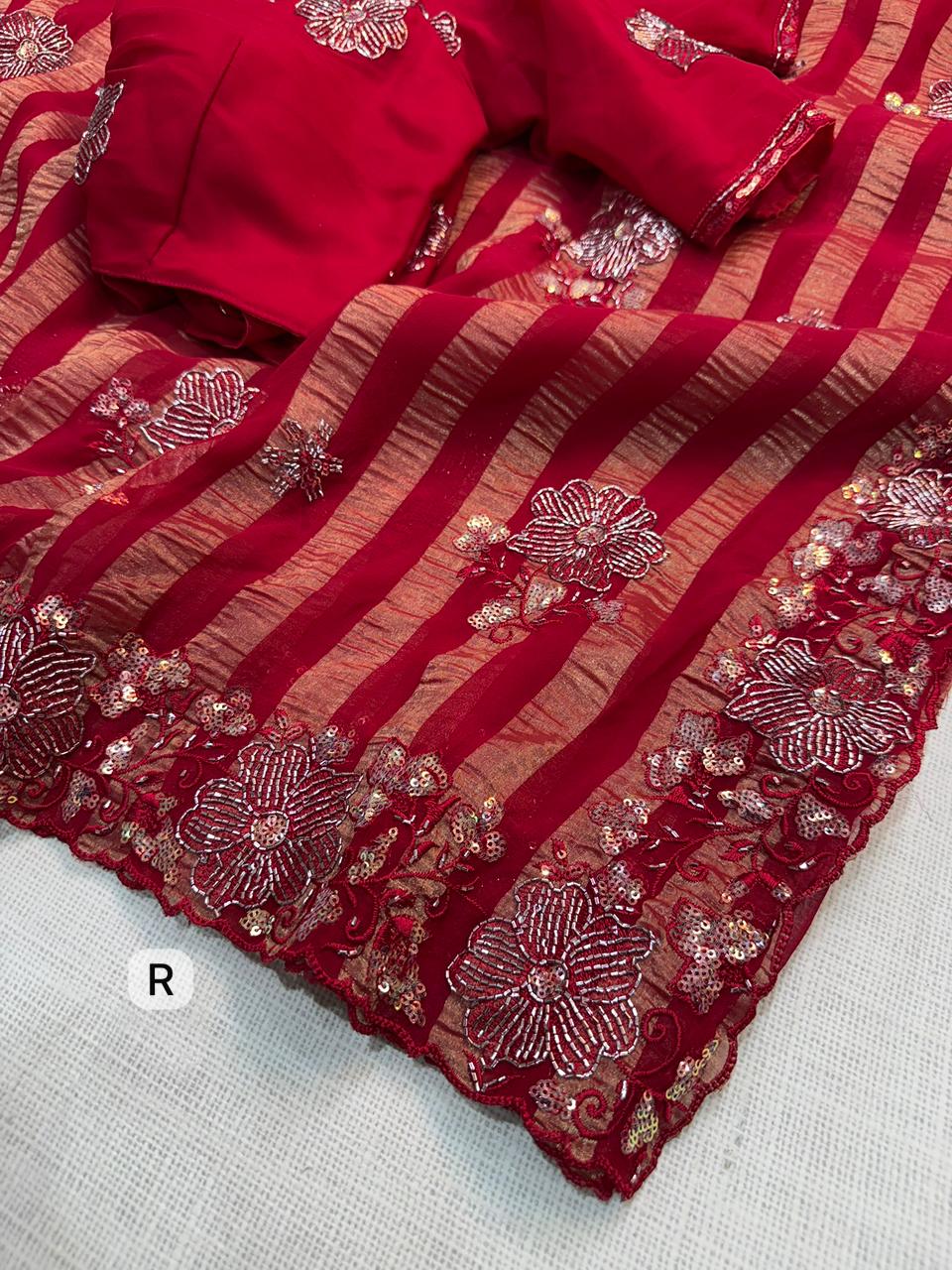 ethereal vibrant color's sarees,