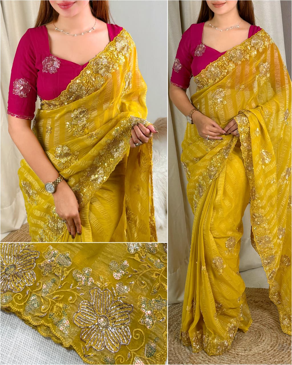 ethereal vibrant color's sarees,
