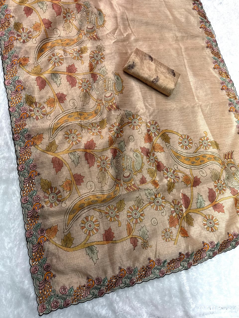 Black berry silk Sari