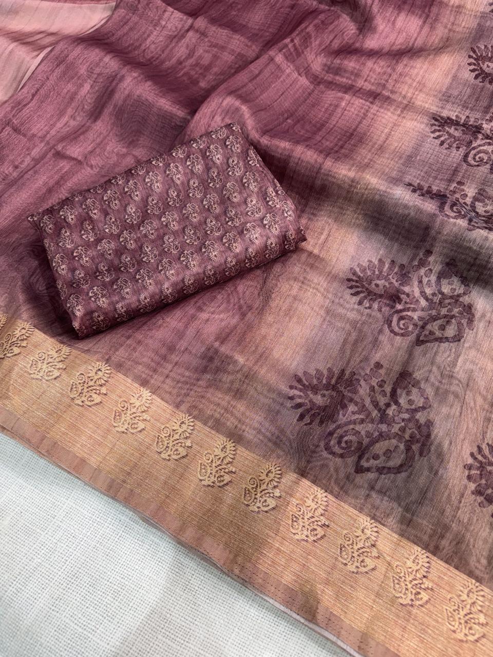 Designer print in saree
