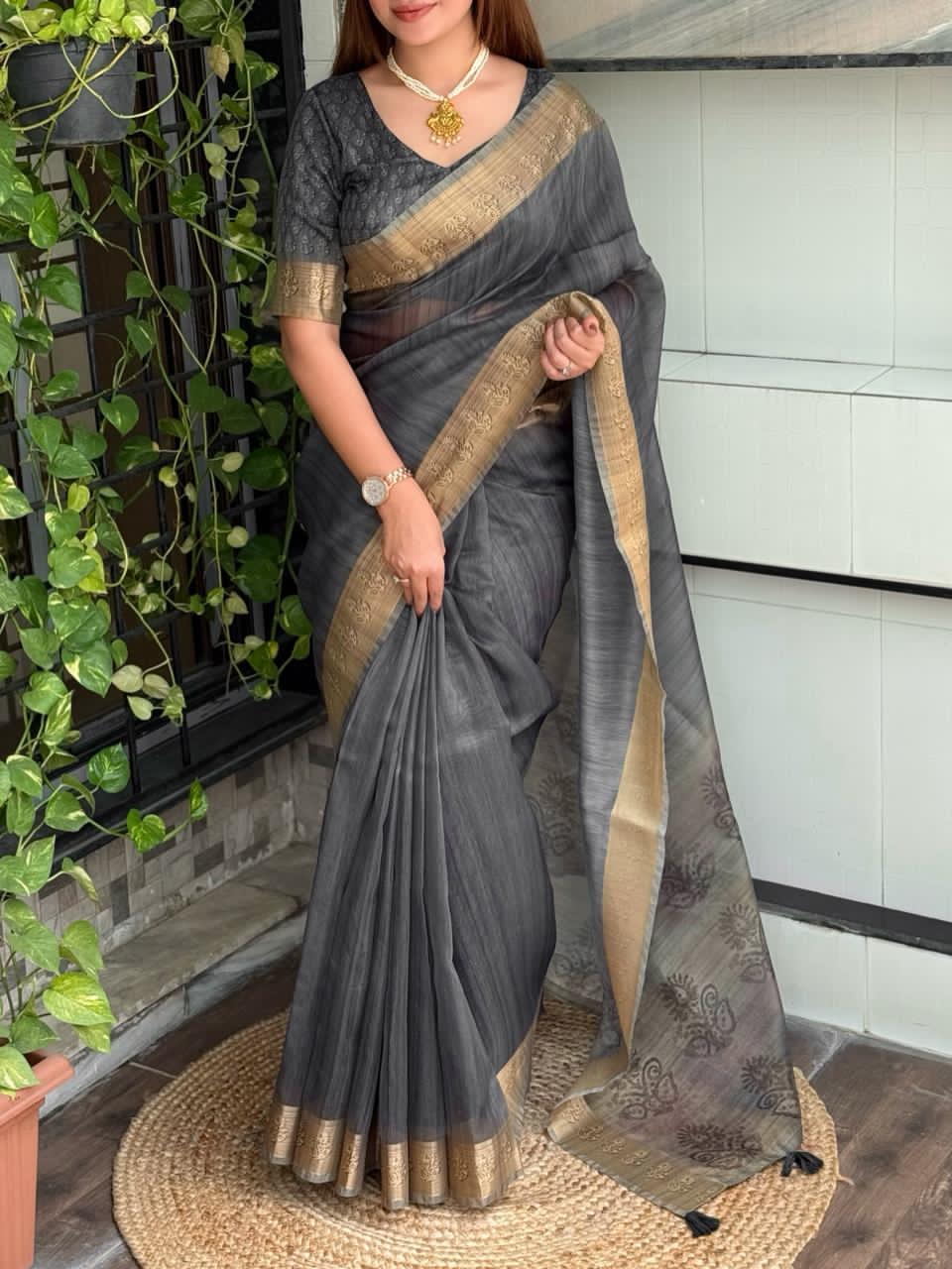 Designer print in saree