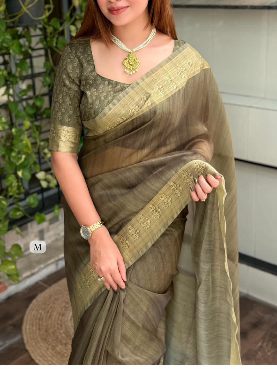 Designer print in saree