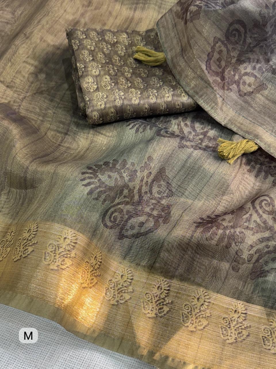 Designer print in saree