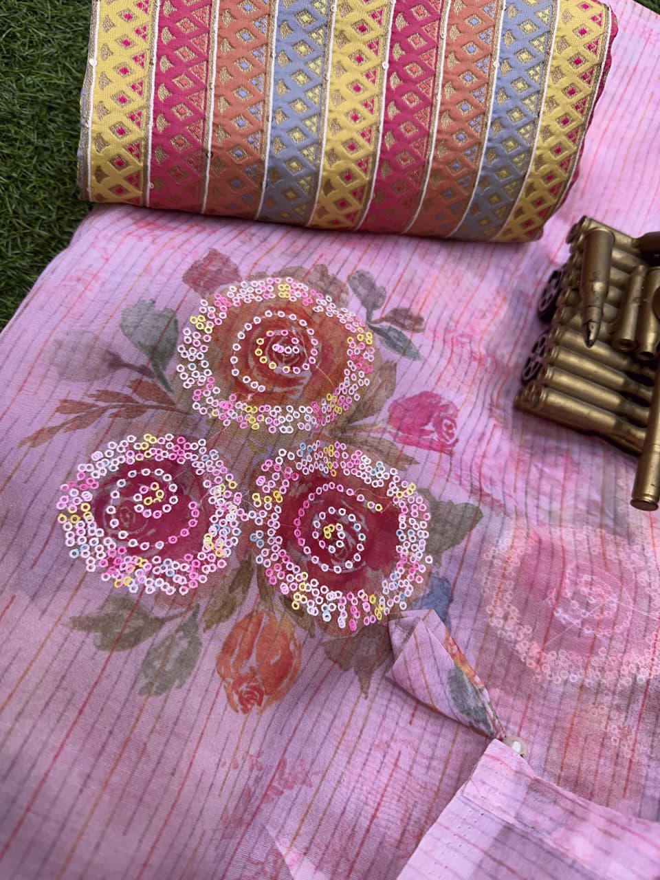 Softest organza printed saree