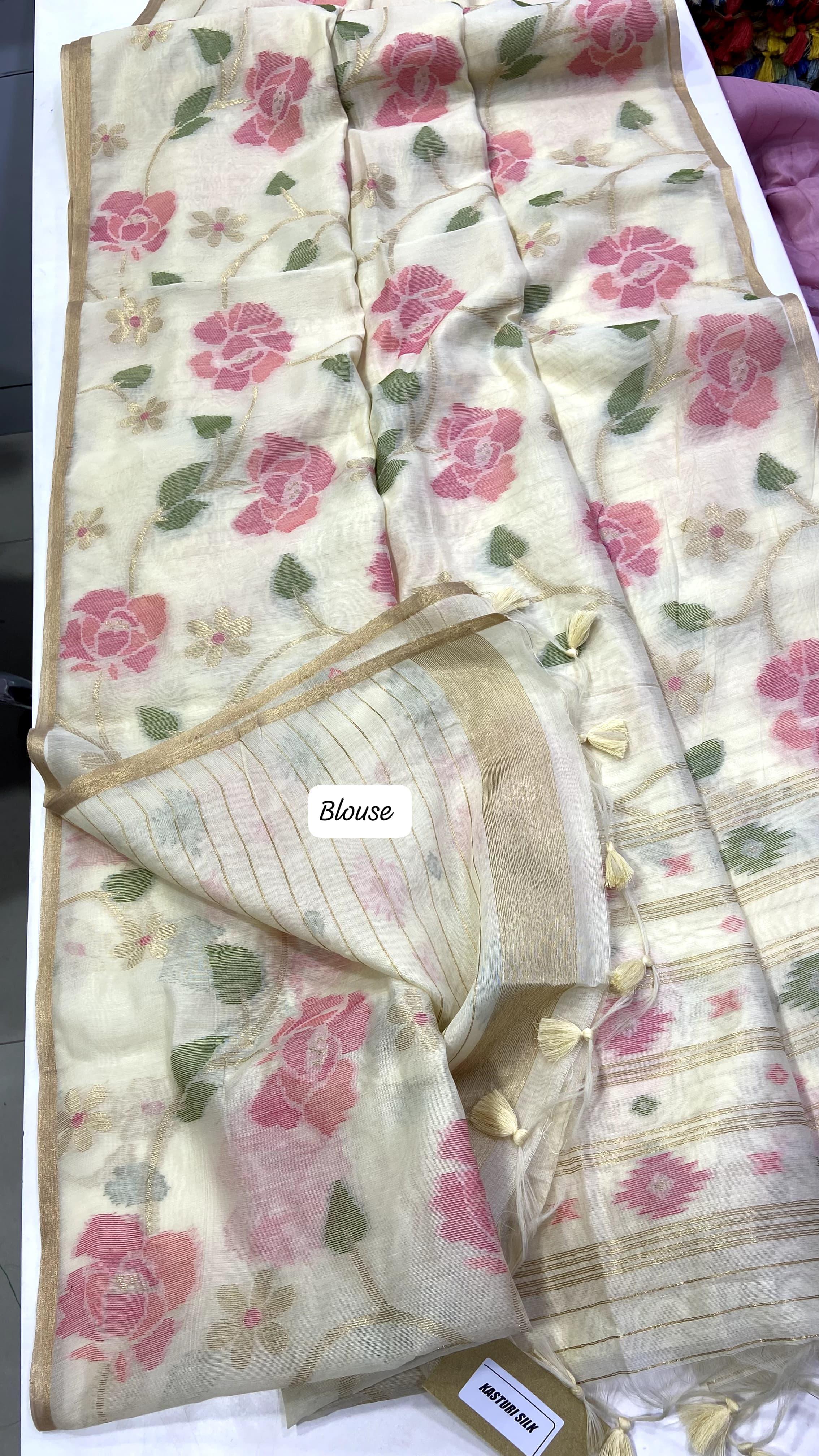 Jamdani Cotton Saree 🌸