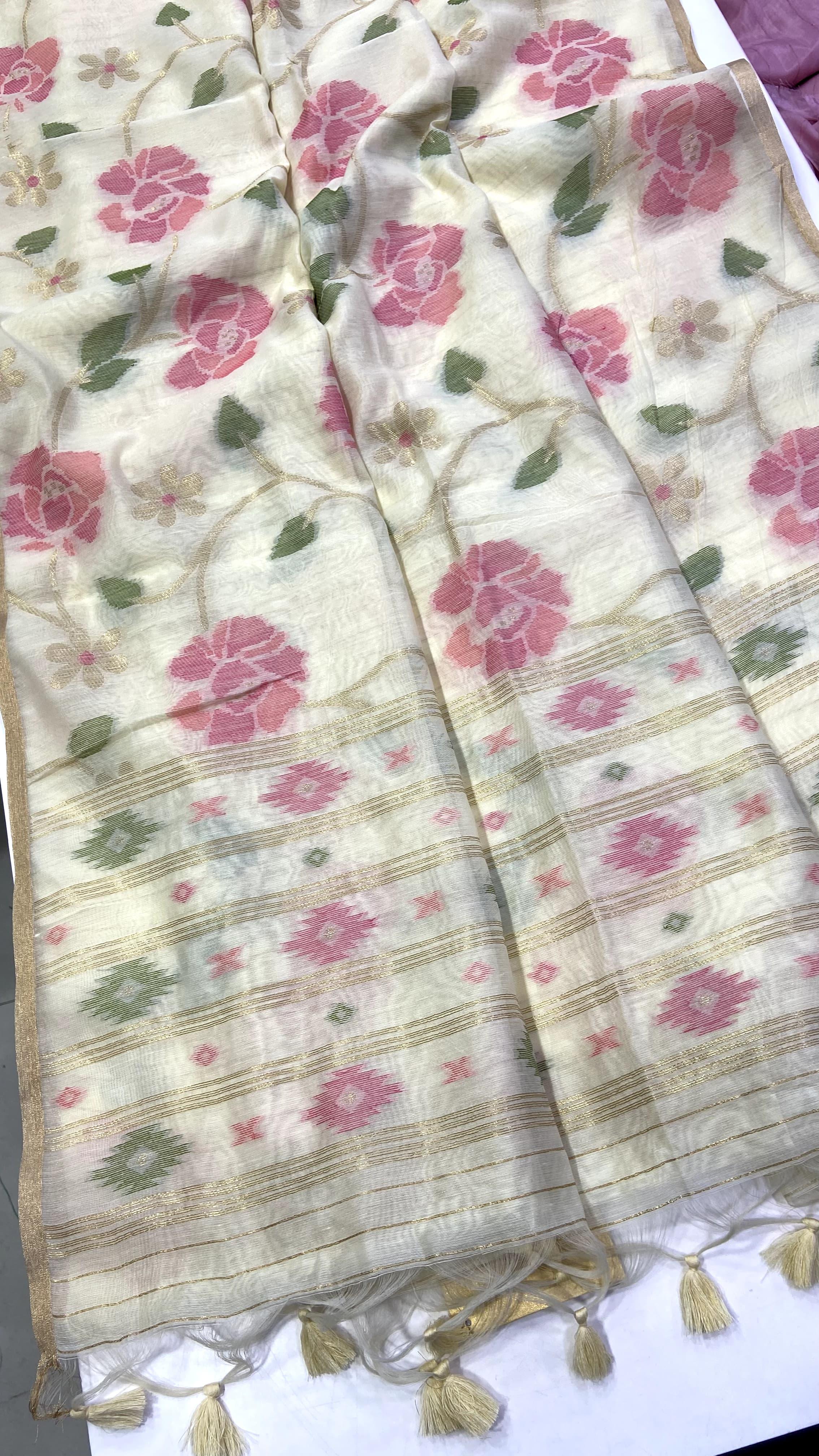 Jamdani Cotton Saree 🌸
