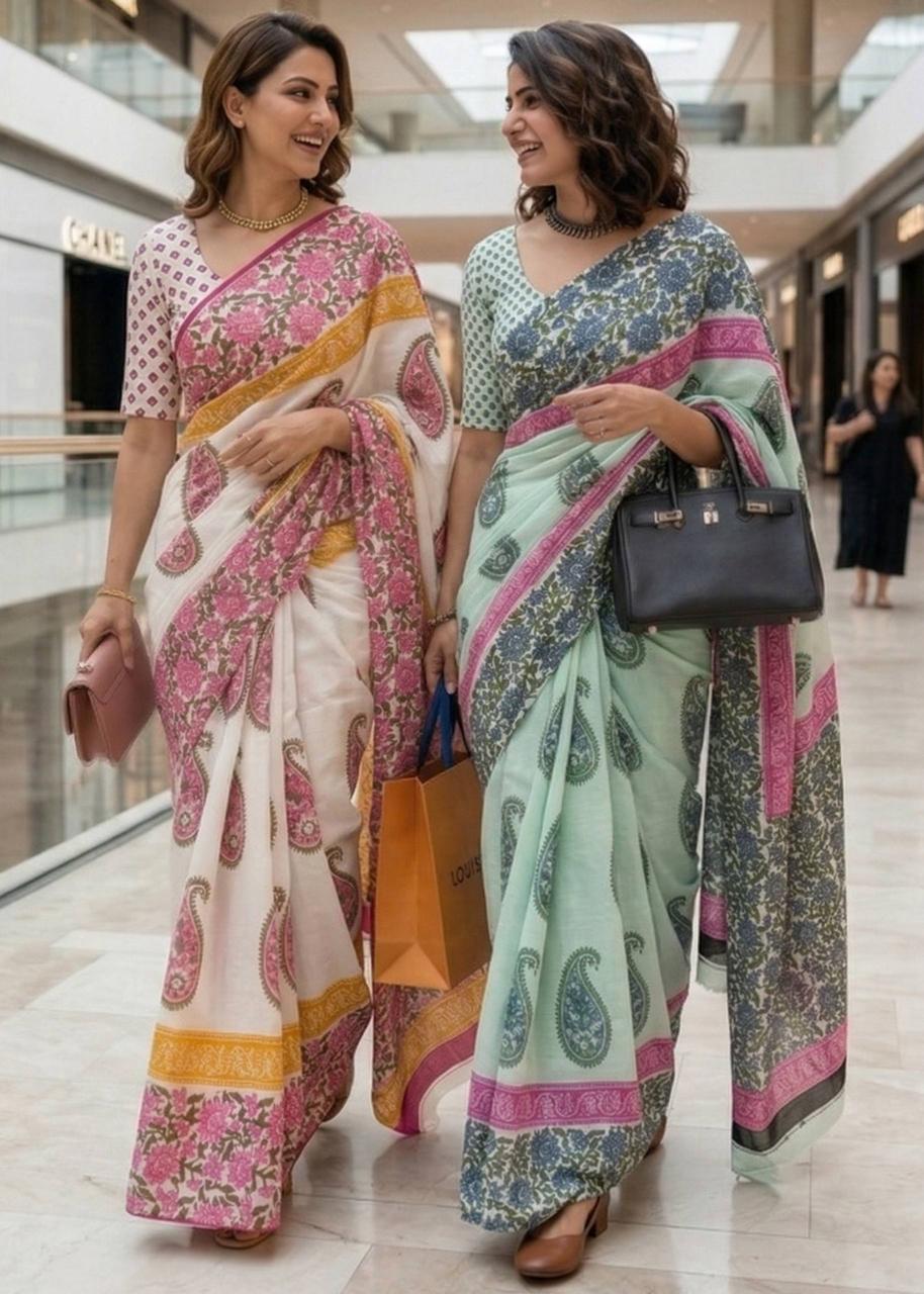 Rajeshtani Hand Block Printed Design Lunching