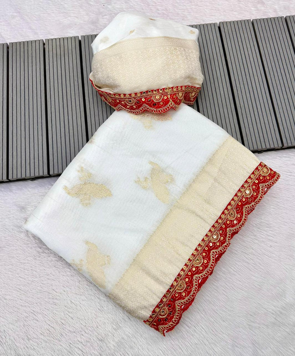 kanchi borders meets the tradition saree