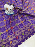 Pure Soft Khadi dolla silk bandhej Saree