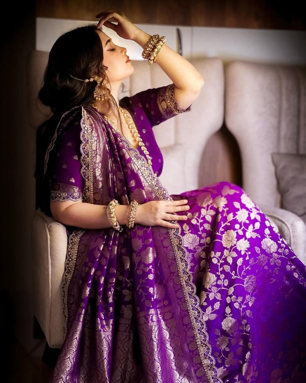 kanchi borders meets the tradition saree