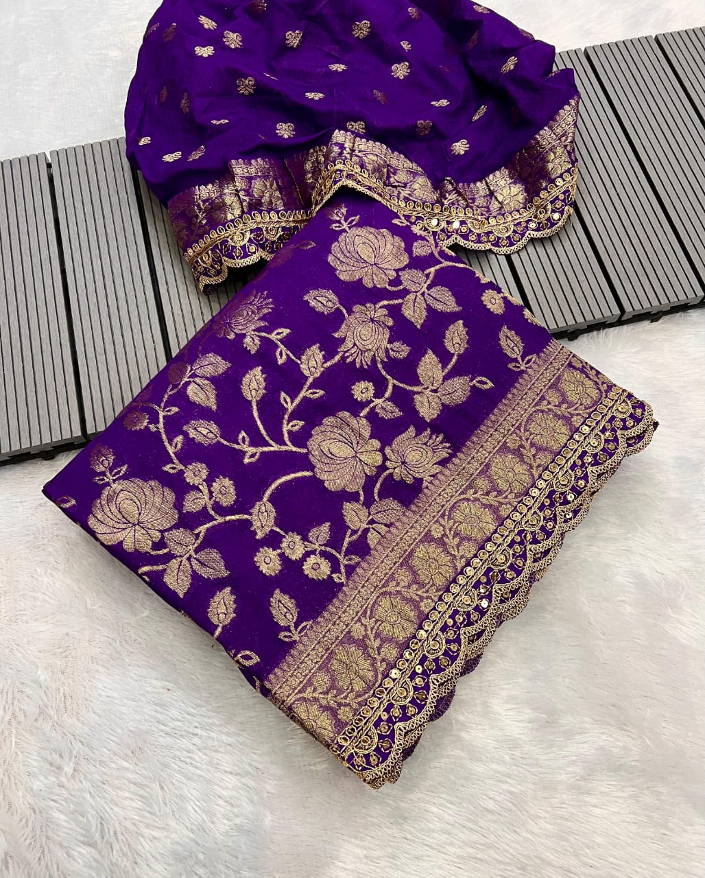 kanchi borders meets the tradition saree