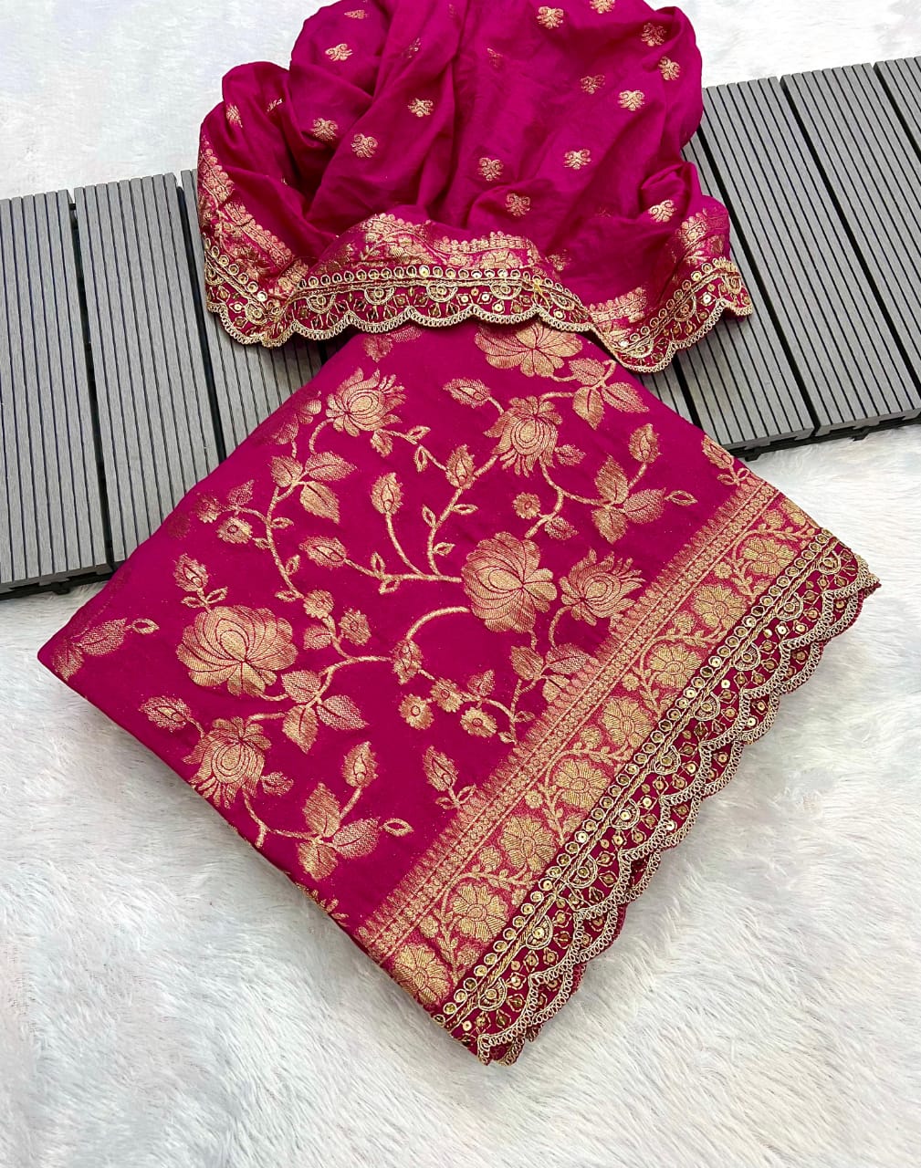 kanchi borders meets the tradition saree