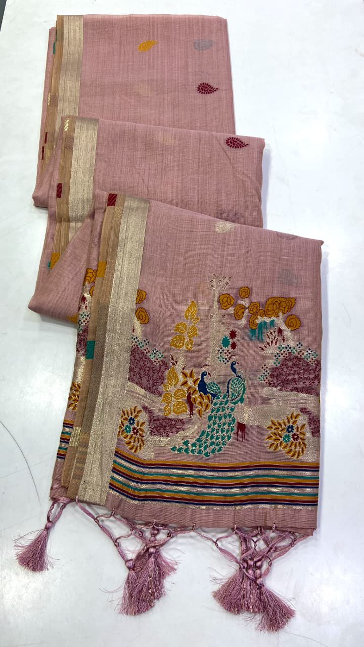 Muga Cotton Saree 🌸