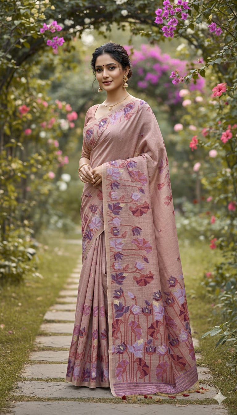 Muga Cotton Saree 🌸