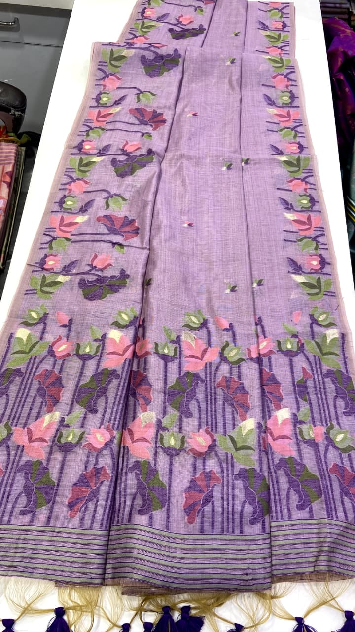 Muga Cotton Saree 🌸