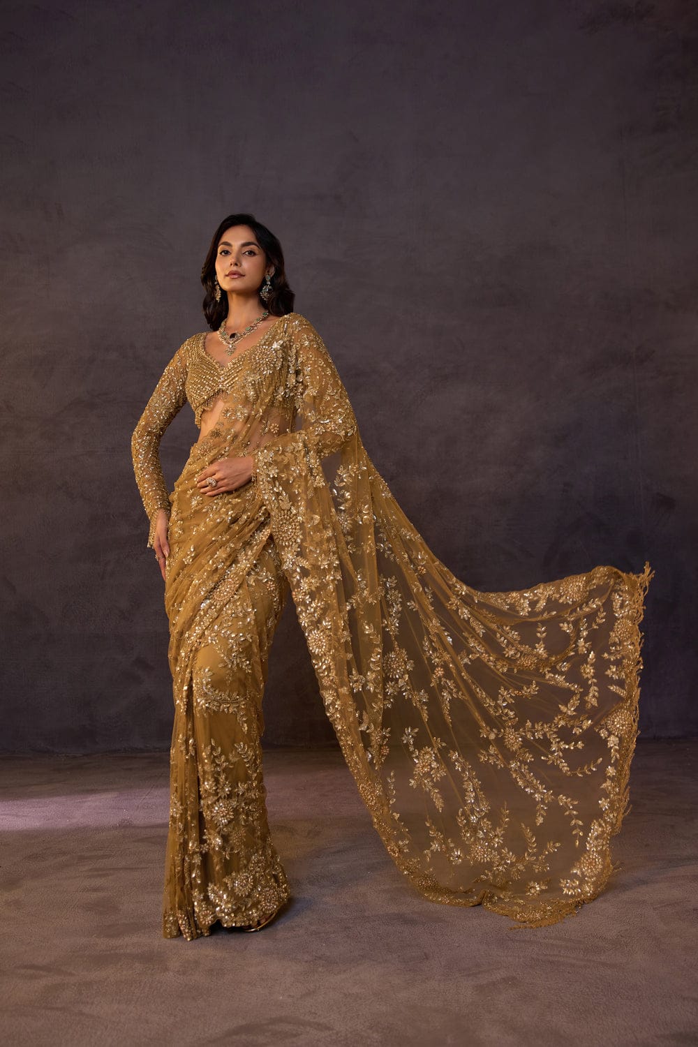 Full Saree of Heavy Quality Butterfly Net