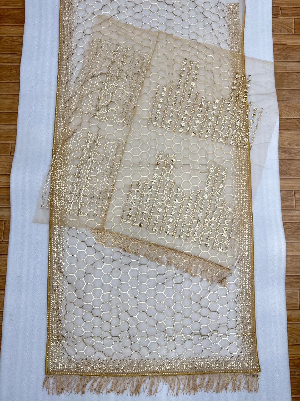 Full Saree of Heavy Quality Butterfly Net