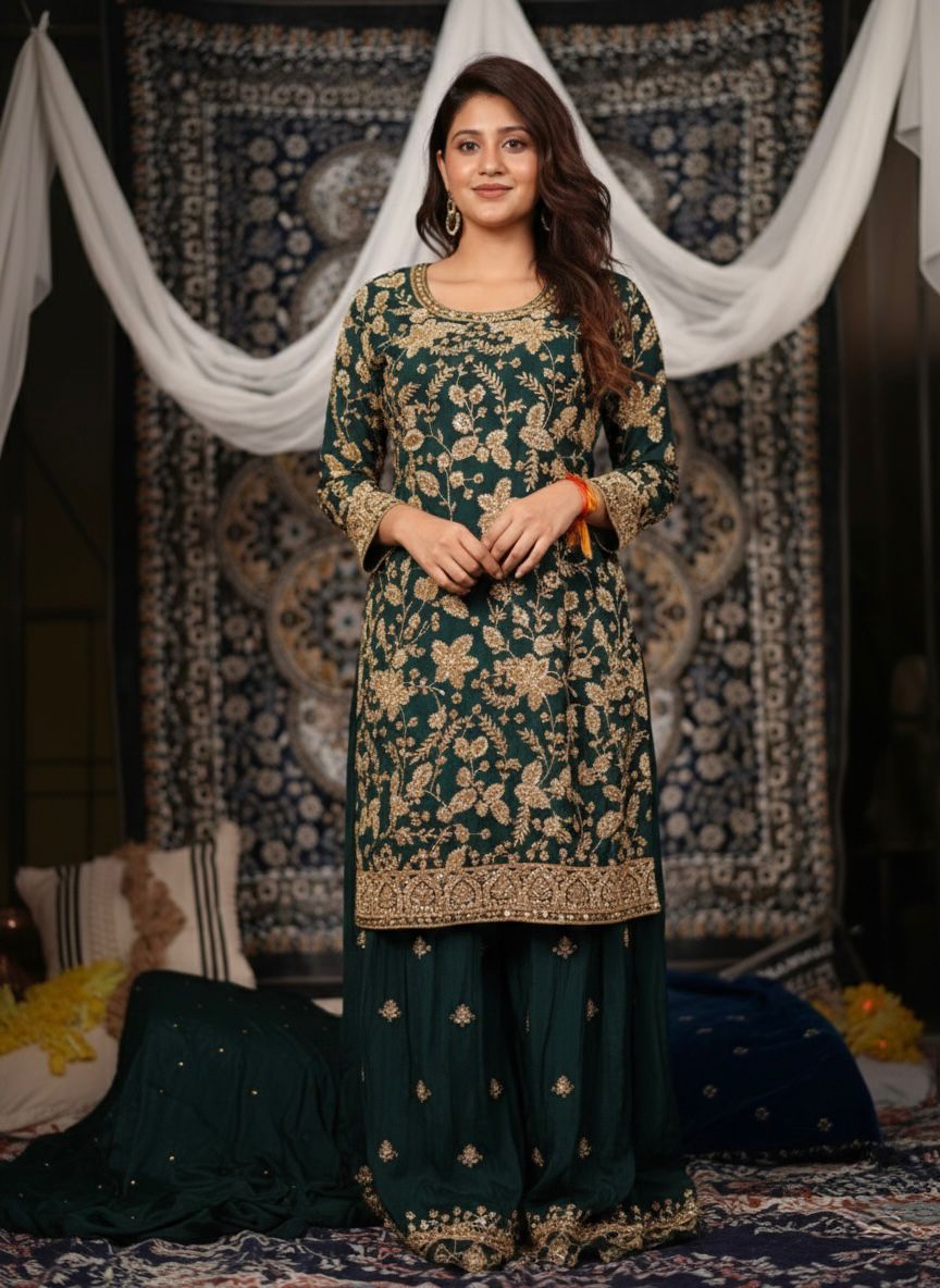 Bollywood Pakistani Style Kurti Plazzo