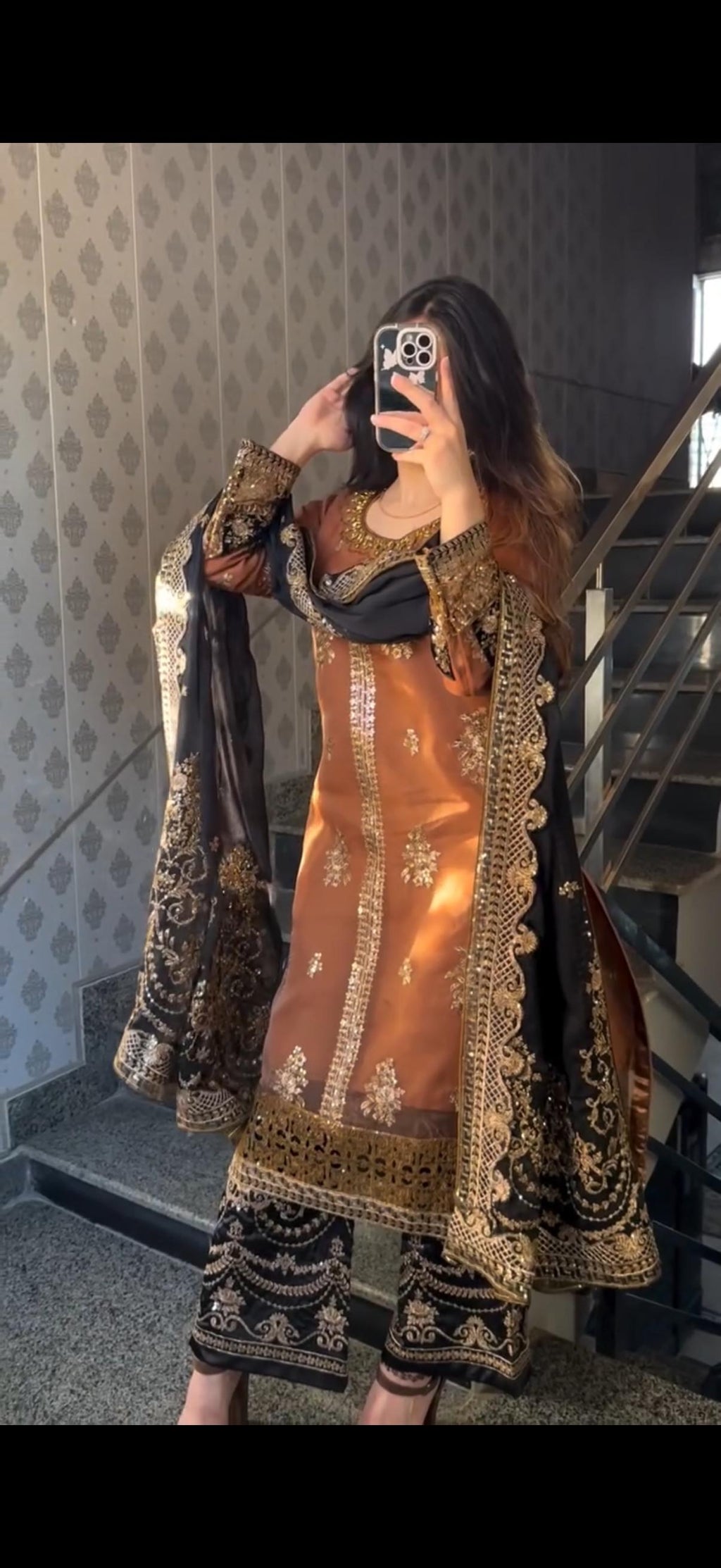 Pakistani Muslim Style Plazzo Set