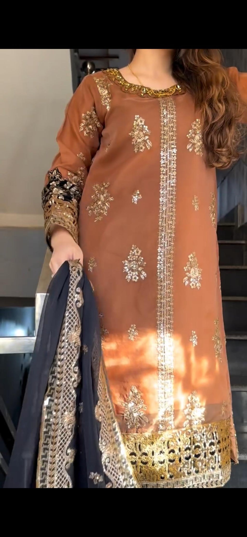 Pakistani Muslim Style Plazzo Set