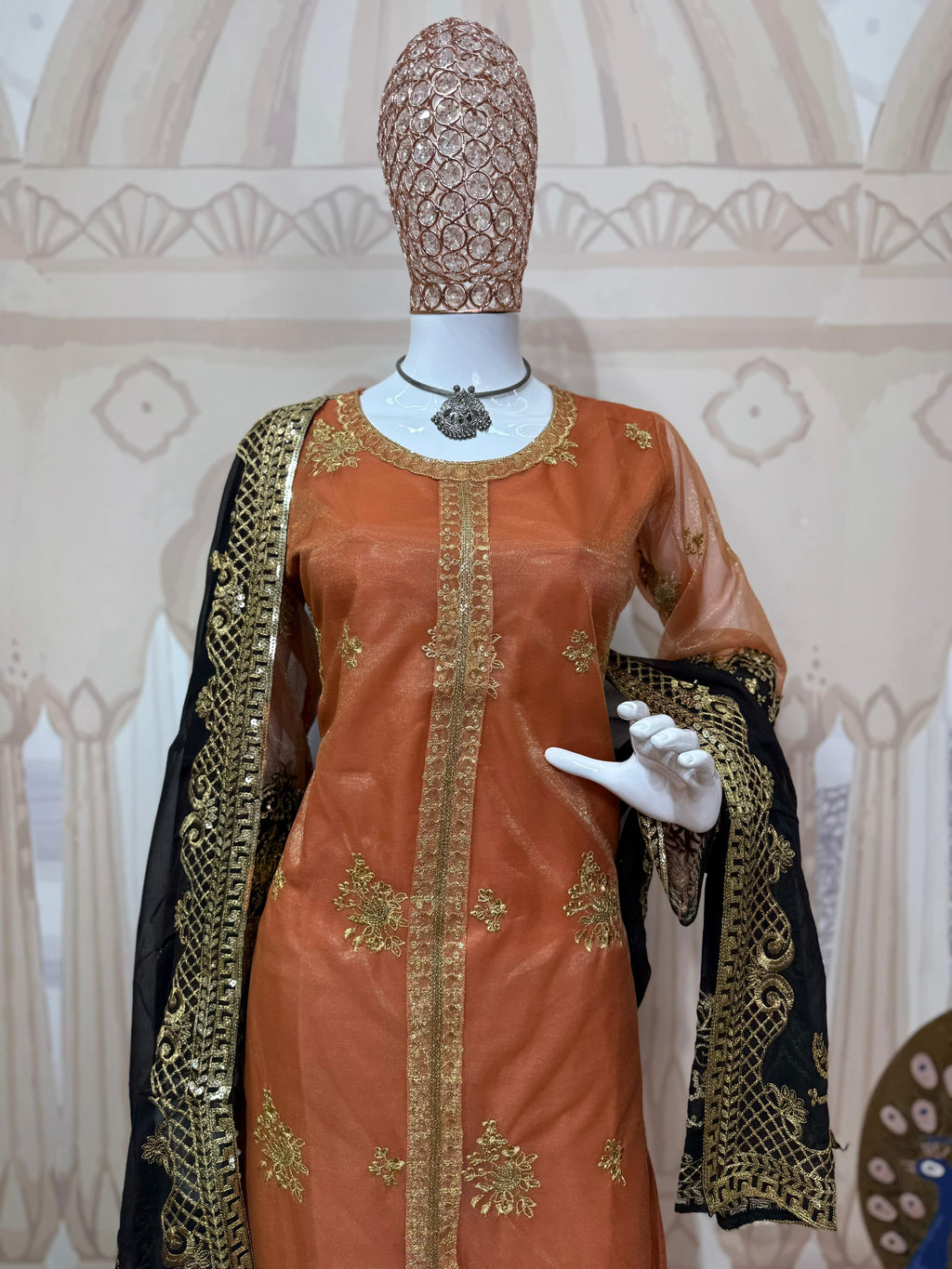 Pakistani Muslim Style Plazzo Set