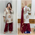 Eid Special White Kurti Pant Set