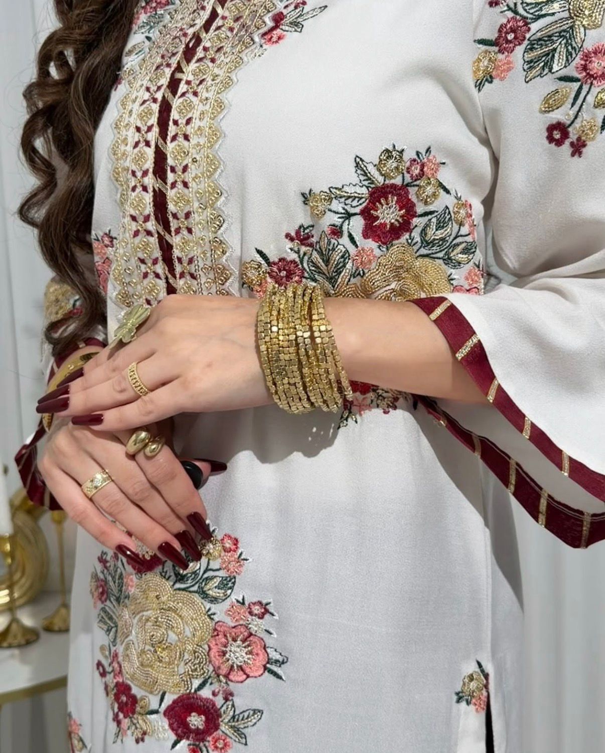 Eid Special White Kurti Pant Set