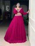 Classic Look Vichitra Silk Lehenga