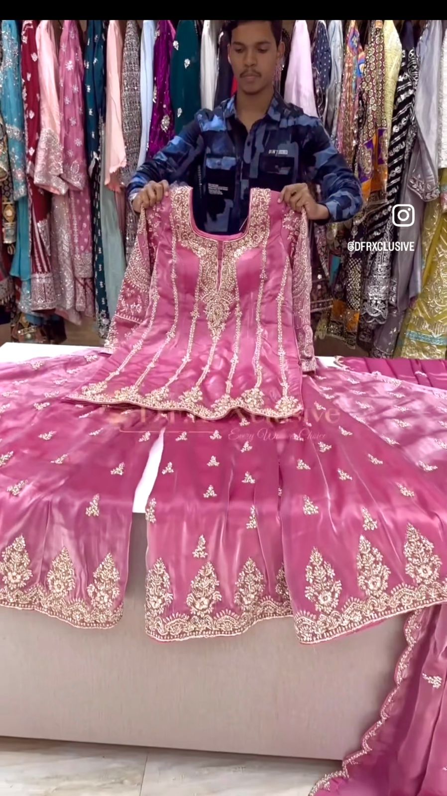 New Series Designer Party Sharara Suit & Dupatta Set Full Stitched