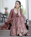 Readymade Chinon Top-Sarara and Dupatta Set Fully Stitched