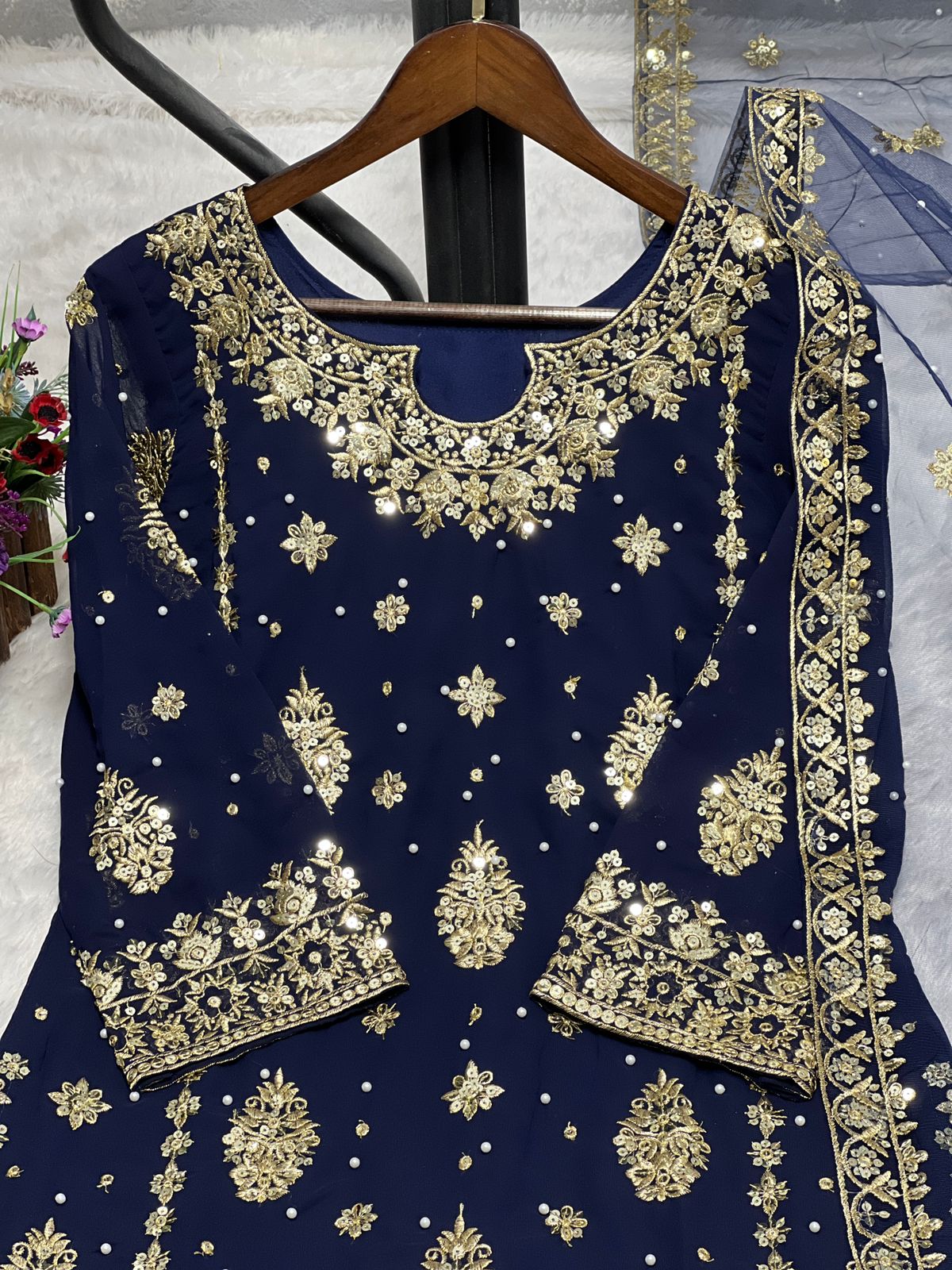 PRESENTING 3 PIECE STYLISH KURTI DUPATTA WITH BEAUTIFUL PLAZZO