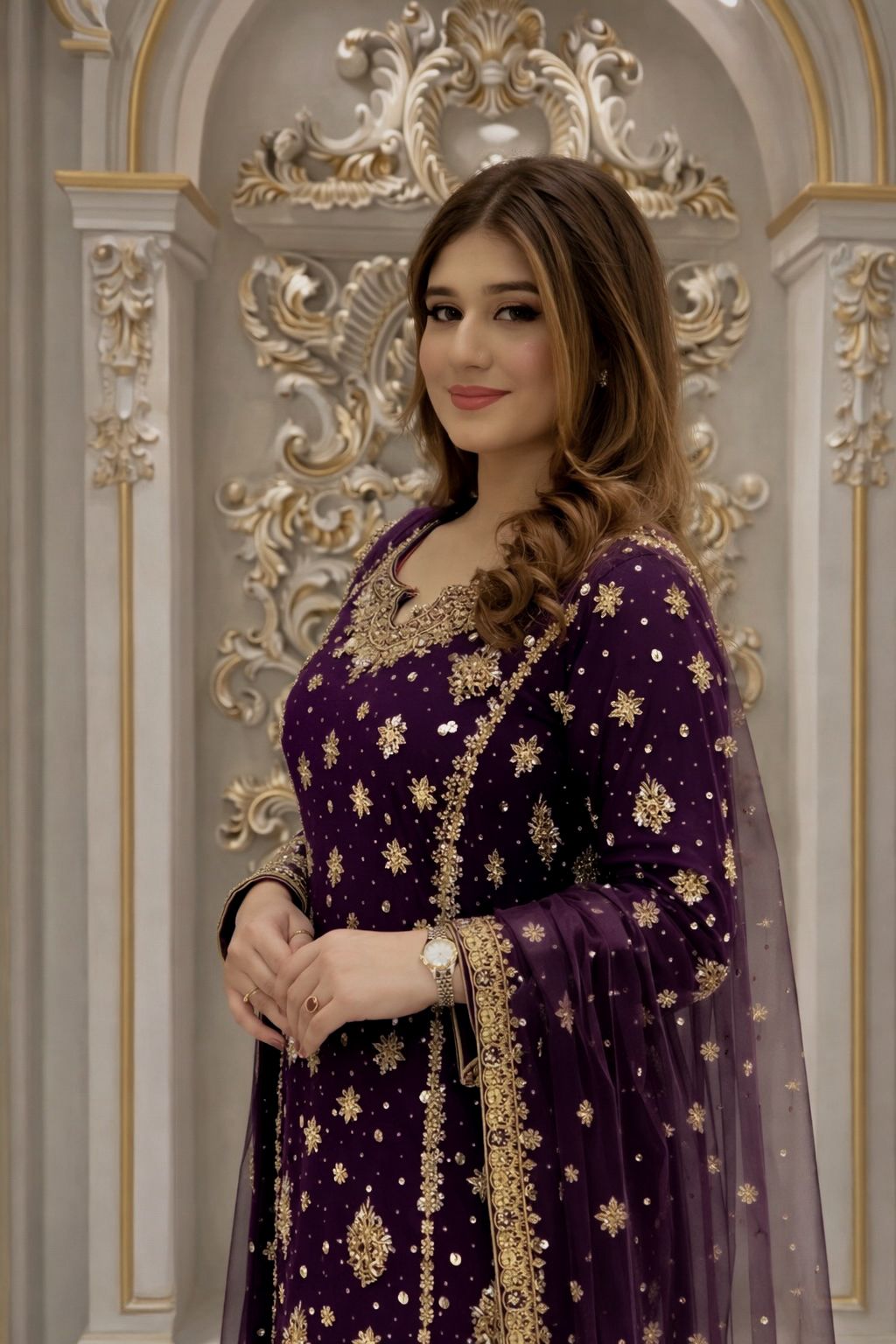 PRESENTING 3 PIECE STYLISH KURTI DUPATTA WITH BEAUTIFUL PLAZZO