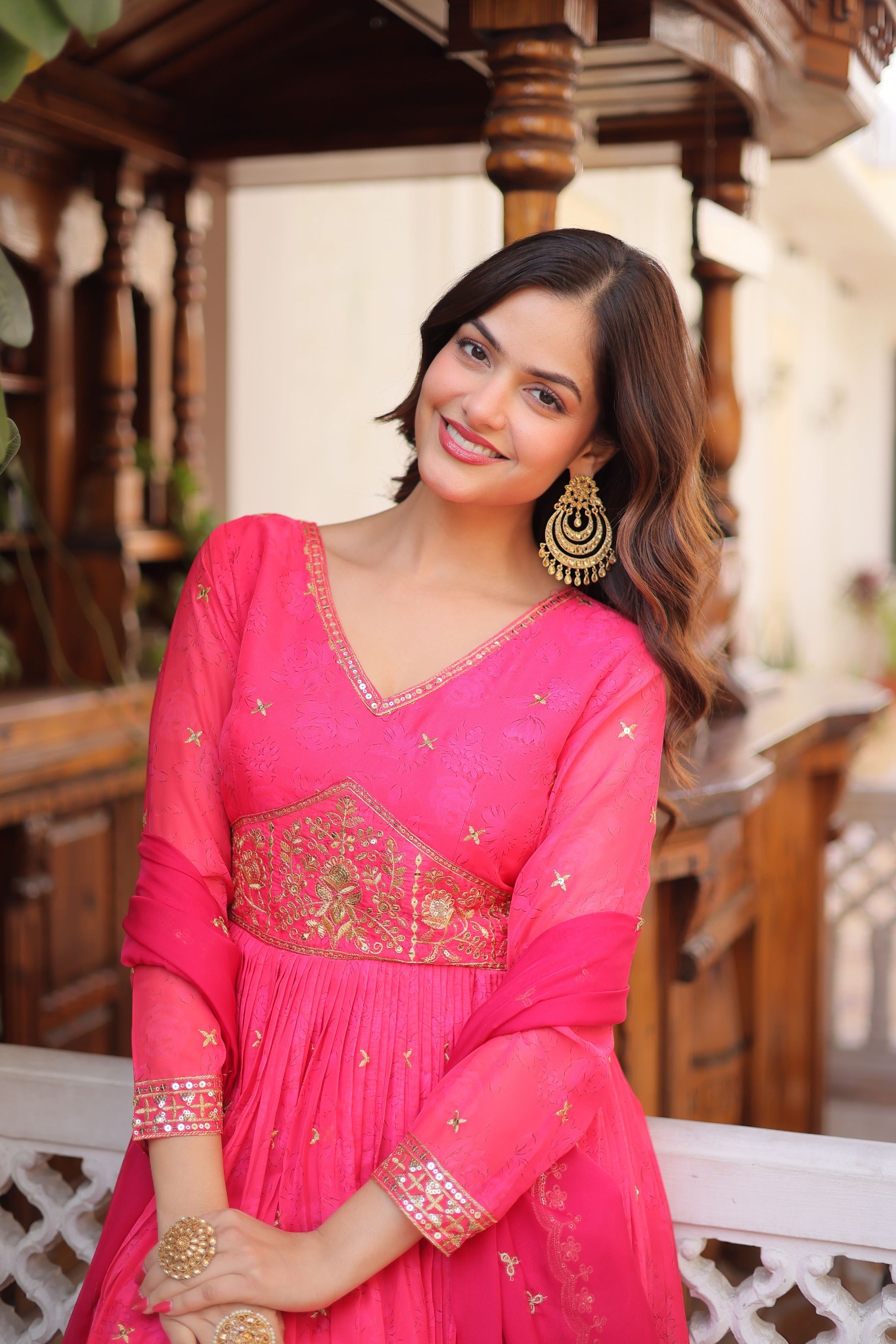 PREMIUM READYMADE GOWN WITH DUPATTA SET